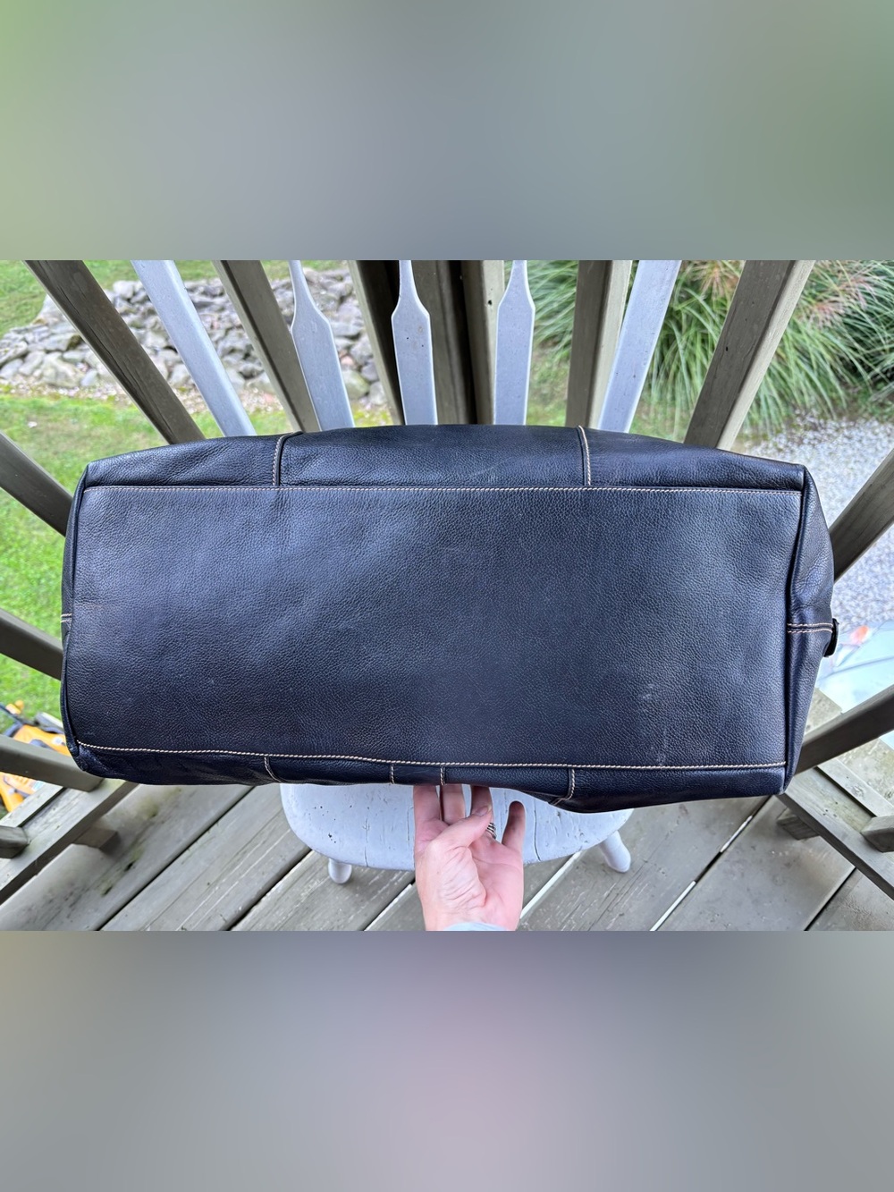 Dunhill Black Leather Travel Duffle & Bifold Long Wallet - Picture 4 of 8